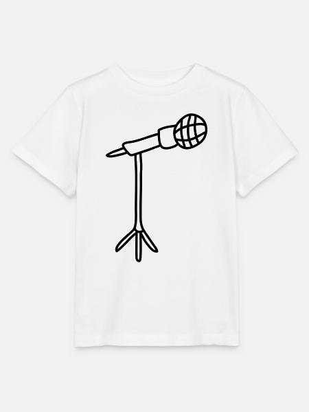 Microphone - Stanley/Stella Kinder T-Shirt MINI CREATOR - Weiß