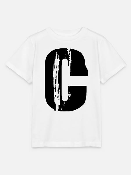 C - Buchstabe - Stanley/Stella Kinder T-Shirt MINI CREATOR - Weiß
