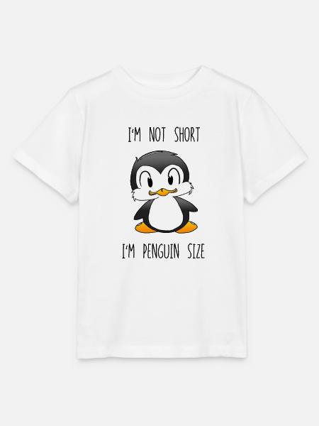 I'm not short, I'm penguin size - Stanley/Stella Kinder T-Shirt MINI CREATOR - Weiß