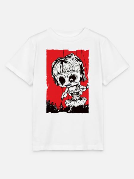 Puppe über Wald - Stanley/Stella Kinder T-Shirt MINI CREATOR - Weiß