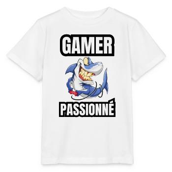 gamer passionné - T-shirt bio MINI CREATOR Stanley/Stella Enfant - blanc - Devant - Maike (125cm)