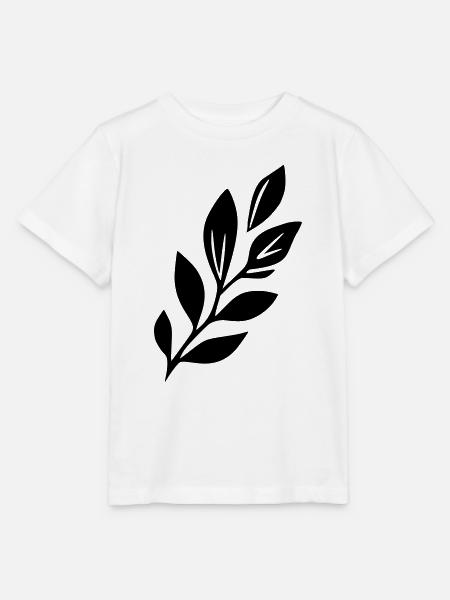 Blatt Dekor - Stanley/Stella Kinder T-Shirt MINI CREATOR - Weiß
