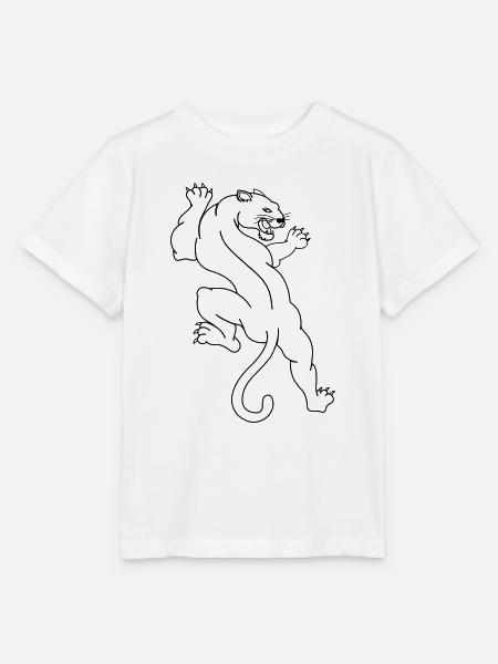 panther 01 - Stanley/Stella Kinder T-Shirt MINI CREATOR - Weiß
