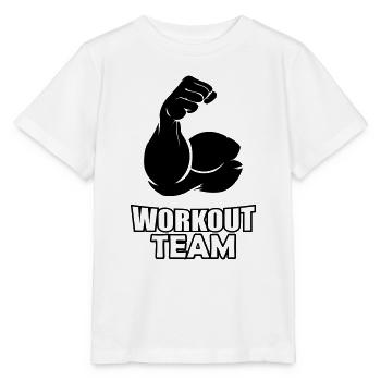 workout team - Stanley/Stella Kinder T-Shirt MINI CREATOR  - Weiß - Vorne - Maike (125cm)