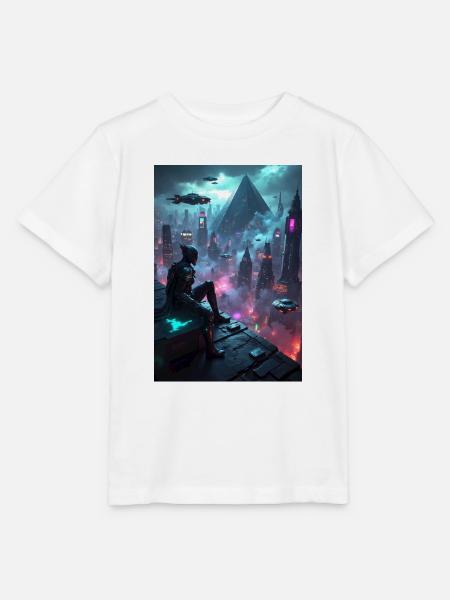 Cyberpunk-Grafiken. - Stanley/Stella Kinder T-Shirt MINI CREATOR  - Weiß
