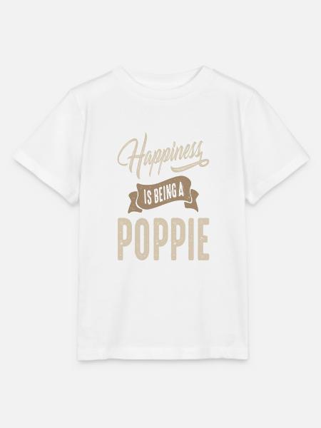 Happiness Poppie - Stanley/Stella Kinder T-Shirt MINI CREATOR  - Weiß