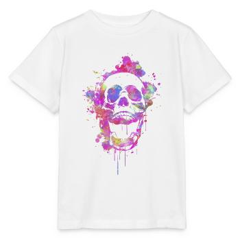 Cool & Trendy Abstract Skull - Stanley/Stella MINI CREATOR Kids’ T-Shirt - white - Front - Maike (125cm)