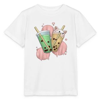 Bubble Tea 2 - Stanley/Stella Kinder T-Shirt MINI CREATOR  - Weiß - Vorne - Maike (125cm)