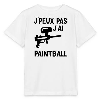 Paintball - Fan de Paintball - T-shirt bio MINI CREATOR Stanley/Stella Enfant - blanc - Devant - Maike (125cm)
