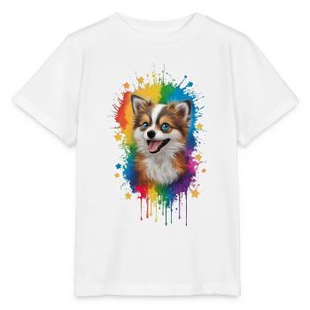 Graffiti de chien - T-shirt bio MINI CREATOR Stanley/Stella Enfant - blanc - Devant - Maike (125cm)