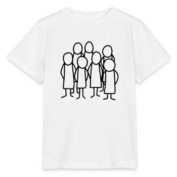 7 people - Group Of People - Stanley/Stella MINI CREATOR Kids’ T-Shirt - white - Front - Maike (125cm)