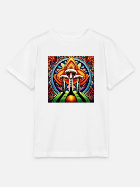 Mushroom comic - Stanley/Stella Kinder T-Shirt MINI CREATOR  - Weiß