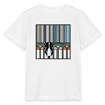 Pop-Art-Bär - Stanley/Stella Kinder T-Shirt MINI CREATOR  - Weiß - Vorne - Maike (125cm)