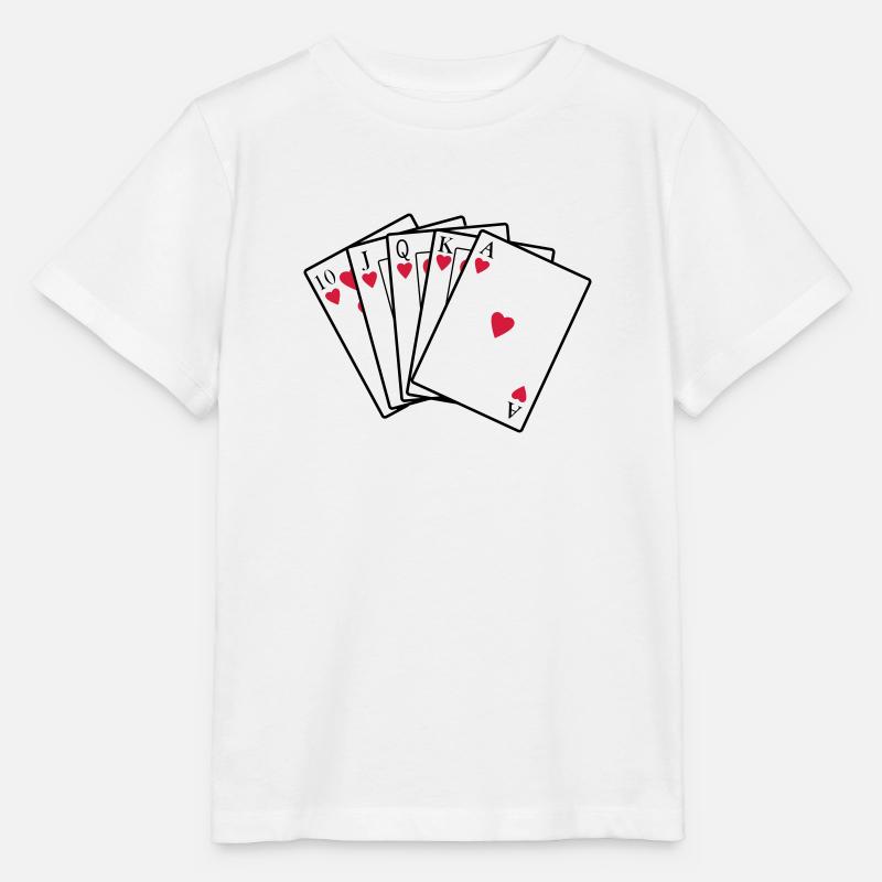 Royal Flush - Stanley/Stella MINI CREATOR Kids’ T-Shirt - white