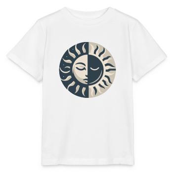 Sonne & Mond - Minimalistische Harmonie 2 - Stanley/Stella Kinder T-Shirt MINI CREATOR  - Weiß - Vorne - Maike (125cm)
