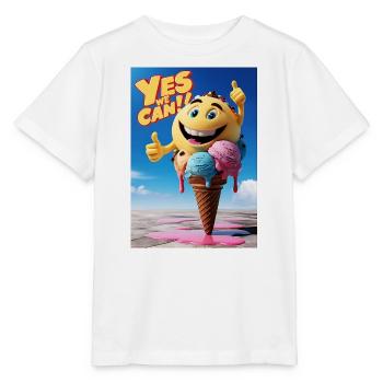 Crème glacée, cadeau pour les amateurs de crème glacée - T-shirt bio MINI CREATOR Stanley/Stella Enfant - blanc - Devant - Maike (125cm)