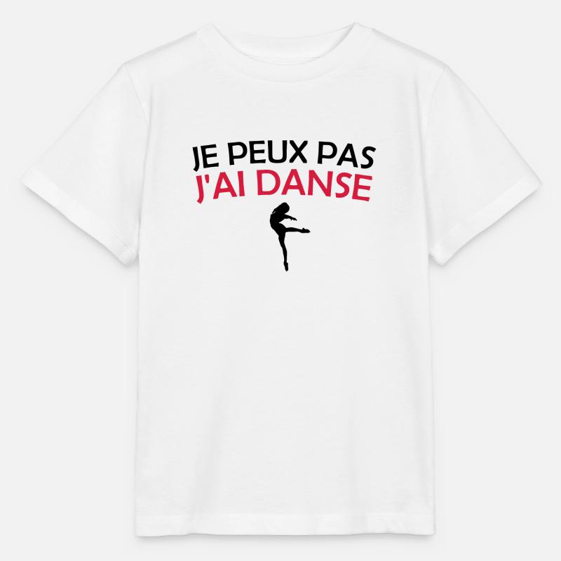 je peux pas j'ai danse - T-shirt bio MINI CREATOR Stanley/Stella Enfant - blanc