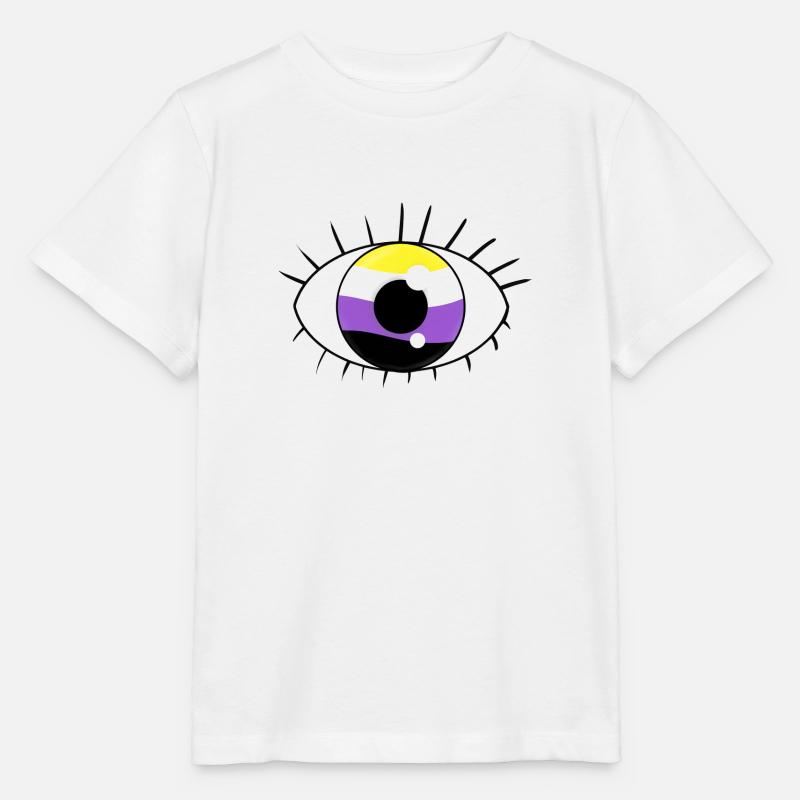 Eye non binary - T-shirt bio MINI CREATOR Stanley/Stella Enfant - blanc