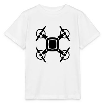 Drohne - Stanley/Stella Kinder T-Shirt MINI CREATOR  - Weiß - Vorne - Maike (125cm)
