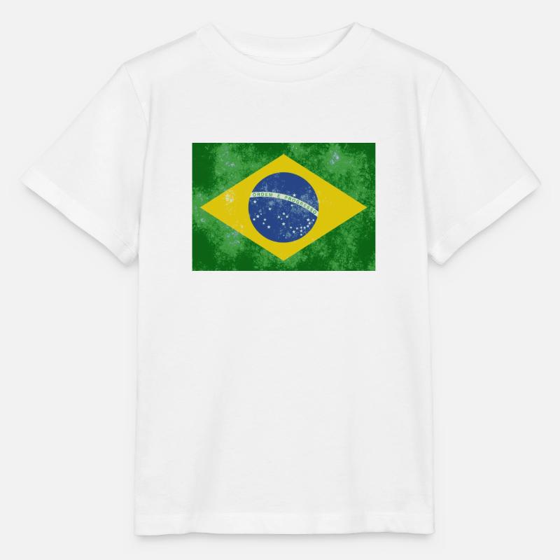 Brésil - T-shirt bio MINI CREATOR Stanley/Stella Enfant - blanc