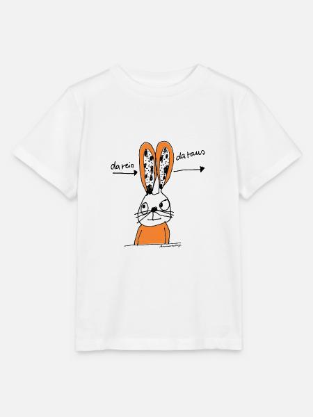 Hase da rein da raus - Stanley/Stella Kinder T-Shirt MINI CREATOR - Weiß
