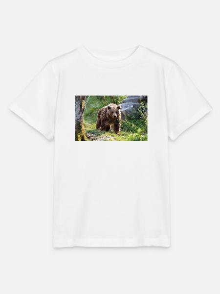 Braunbär - Stanley/Stella Kinder T-Shirt MINI CREATOR  - Weiß