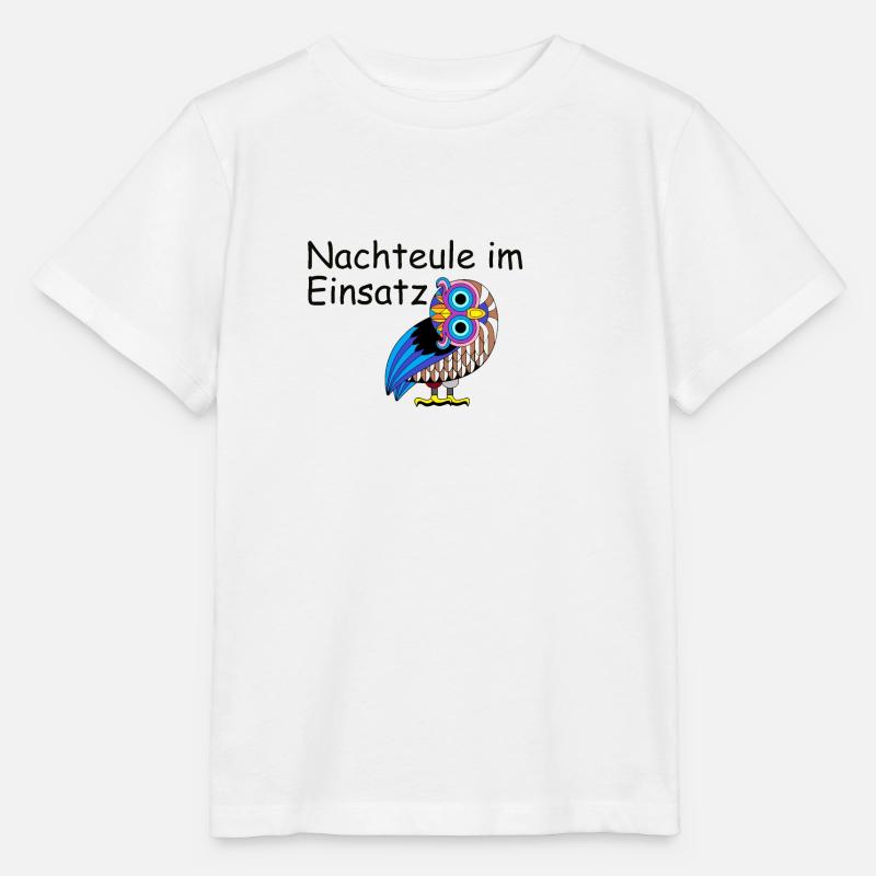 Nachteule im Einsatz - Stanley/Stella Kinder T-Shirt MINI CREATOR - Weiß