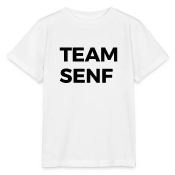 TEAM SENF - Stanley/Stella Kinder T-Shirt MINI CREATOR  - Weiß - Vorne - Maike (125cm)