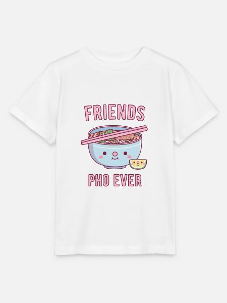 Süße Freunde Pho Ever Pun - Stanley/Stella Kinder T-Shirt MINI CREATOR - Weiß