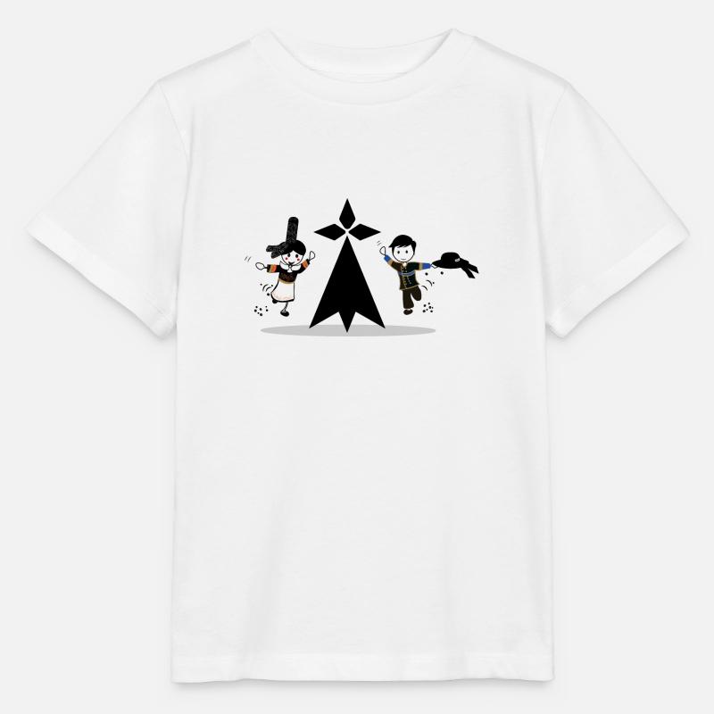 une hermine et les bretons cadeau - T-shirt bio MINI CREATOR Stanley/Stella Enfant - blanc