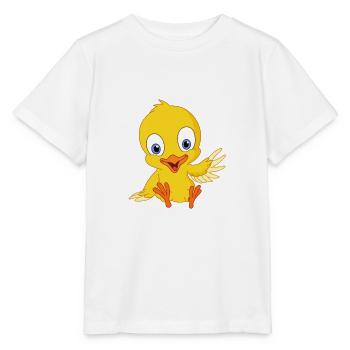 Mignon poussin - T-shirt bio MINI CREATOR Stanley/Stella Enfant - blanc - Devant - Maike (125cm)