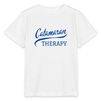 Katamaran-Therapie Typografie US-Sport - Stanley/Stella Kinder T-Shirt MINI CREATOR  - Weiß - Vorne - Maike (125cm)