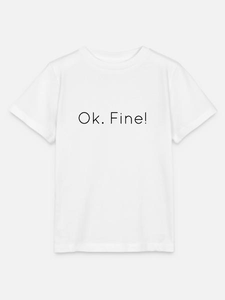 Ok fine - Stanley/Stella Kinder T-Shirt MINI CREATOR - Weiß