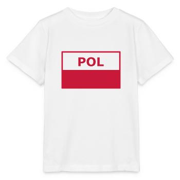 Polska Flaga Taktyczna - Polnische Taktische Flagge - Stanley/Stella Kinder T-Shirt MINI CREATOR  - Weiß - Vorne - Maike (125cm)