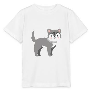 Loup doux - T-shirt bio MINI CREATOR Stanley/Stella Enfant - blanc - Devant - Maike (125cm)