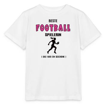 Football Spielerin Beste Footballerin Geburtstag - Stanley/Stella Kinder T-Shirt MINI CREATOR  - Weiß - Vorne - Maike (125cm)