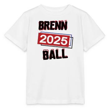 Brennball Spielerin Team Turnier Mannschaft 2025 - Stanley/Stella Kinder T-Shirt MINI CREATOR  - Weiß - Vorne - Maike (125cm)