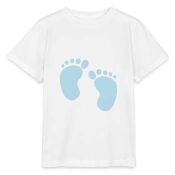 Fußabdrücke - Stanley/Stella Kinder T-Shirt MINI CREATOR  - Weiß - Vorne - Maike (125cm)