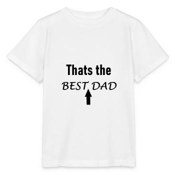 Best dad - Stanley/Stella MINI CREATOR Kids’ T-Shirt - white - Front - Maike (125cm)