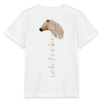 J'adore Haflinger - T-shirt bio MINI CREATOR Stanley/Stella Enfant - blanc - Devant - Maike (125cm)