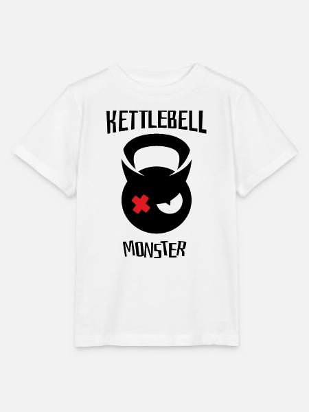 Kettlebell Monster 002 - Stanley/Stella Kinder T-Shirt MINI CREATOR - Weiß