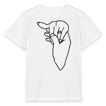 Bague de mariage de fiançailles Main - T-shirt bio MINI CREATOR Stanley/Stella Enfant - blanc - Devant - Maike (125cm)
