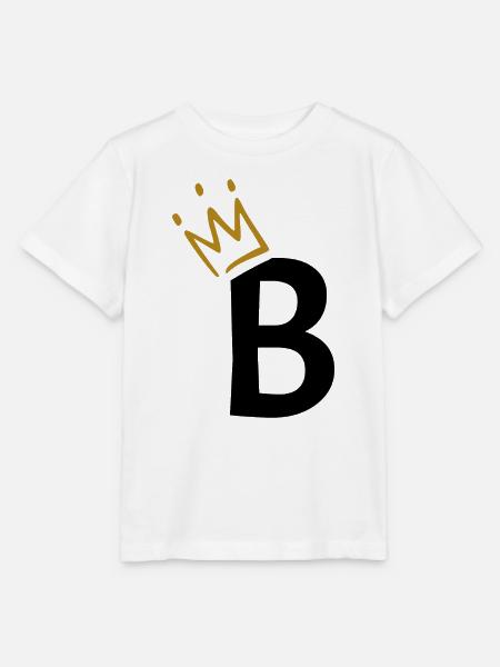 Buchstabe B - Anfangsbuchstabe B - Stanley/Stella Kinder T-Shirt MINI CREATOR - Weiß