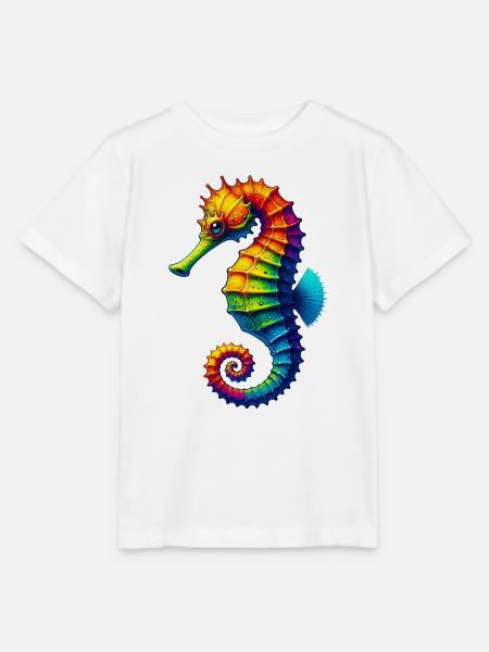 Seepferdchen - Stanley/Stella Kinder T-Shirt MINI CREATOR - Weiß