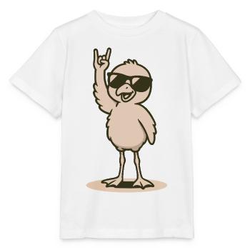 Flamingo Rock'n'Roll - Stanley/Stella MINI CREATOR Kids’ T-Shirt - white - Front - Maike (125cm)