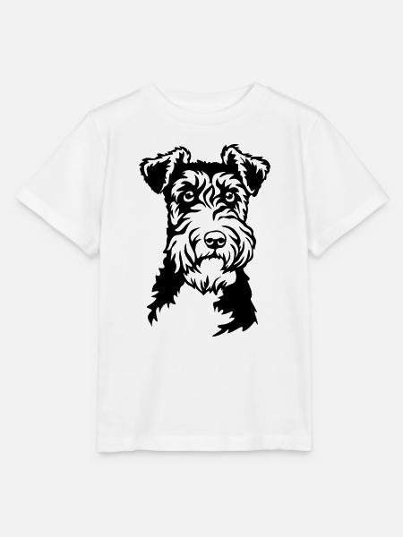 Foxterrier Kopf - Stanley/Stella Kinder T-Shirt MINI CREATOR - Weiß