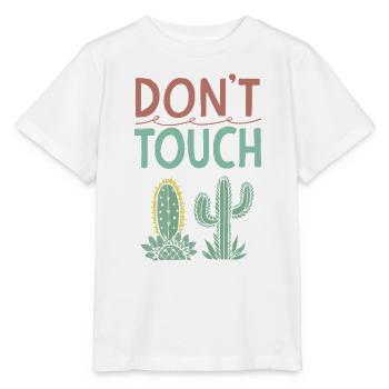 Fass den Kaktus nicht an - Stanley/Stella Kinder T-Shirt MINI CREATOR  - Weiß - Vorne - Maike (125cm)