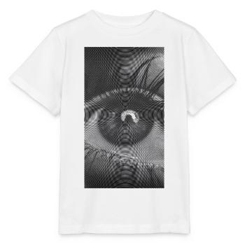 Spiralauge: Hypnotischer Blick - Stanley/Stella Kinder T-Shirt MINI CREATOR  - Weiß - Vorne - Maike (125cm)