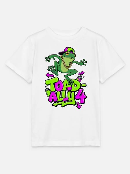 Toad-Ally 4 Coole Kröte - Stanley/Stella Kinder T-Shirt MINI CREATOR - Weiß