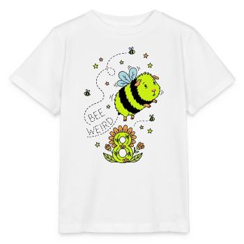 Abeille bizarre cochon d’Inde pour 8e anniversaire - T-shirt bio MINI CREATOR Stanley/Stella Enfant - blanc - Devant - Maike (125cm)